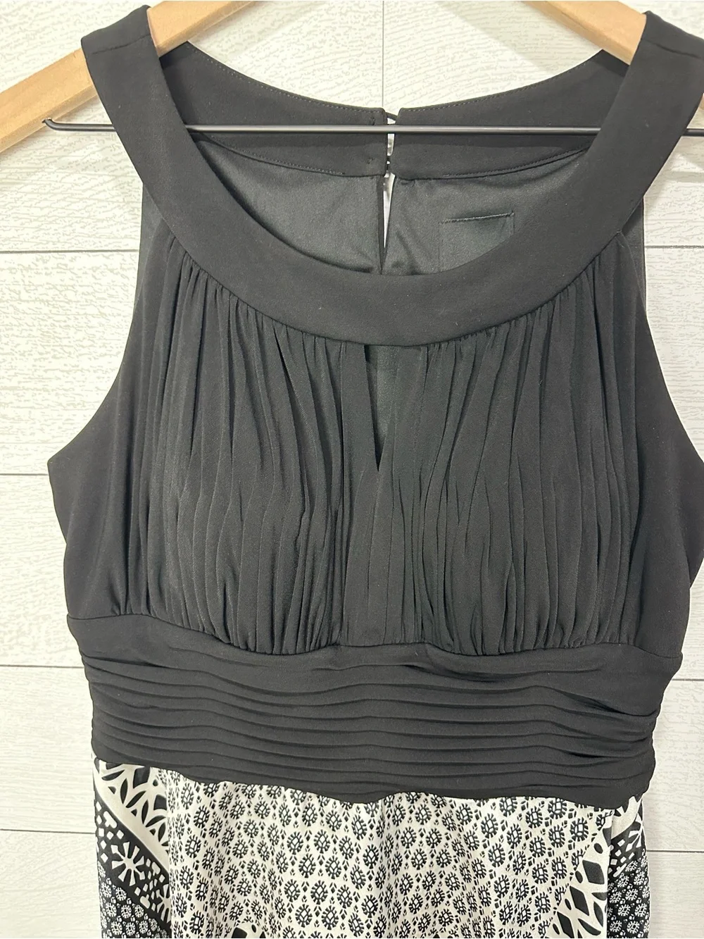 Melrose Black & White Handkerchief Dress Size 14